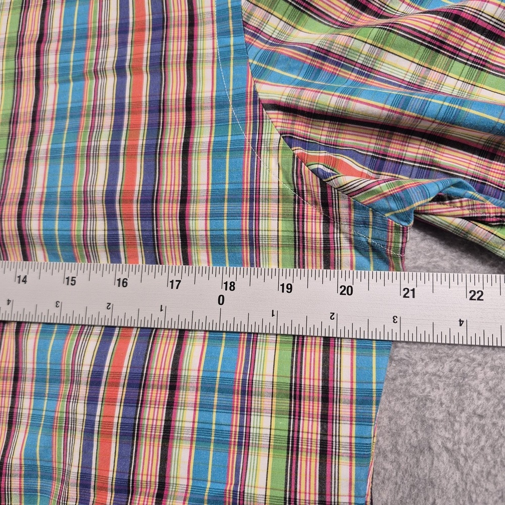 Polo Ralph Lauren Men's L/S Regent Custom Fit Cotton Plaid Shirt Size Medium - Picture 4 of 6